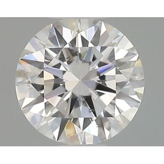 0.5 Carat Round F SI1 EX GIA Natural Diamond