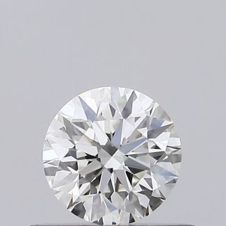 0.4 Carat Round H VVS2 EX VG GIA Natural Diamond