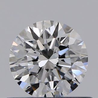 0.42 Carat Round E VVS1 EX GIA Natural Diamond