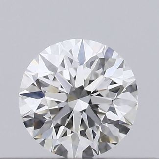 0.23 Carat Round E VVS2 EX GIA Natural Diamond