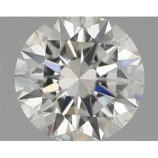 0.55 Carat Round H SI1 EX GIA Natural Diamond