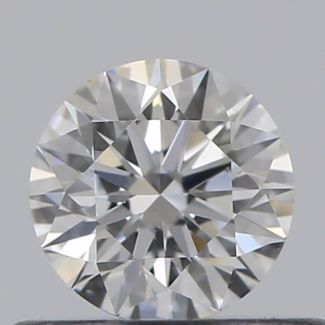 0.40 Carat Round F VS1 EX GIA Natural Diamond