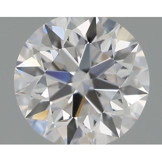 0.55 Carat Round D VVS2 EX IGI Natural Diamond