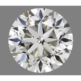 0.90 Carat Round H VS2 GD EX IGI Natural Diamond