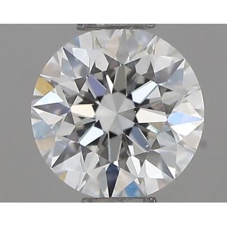 0.43 Carat Round H IF EX GIA Natural Diamond