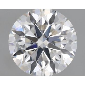 0.45 Carat Round F VVS1 EX GIA Natural Diamond