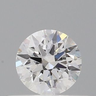 0.37 Carat Round D VVS1 EX GIA Natural Diamond