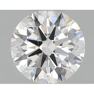 0.31 Carat Round F SI1 EX GIA Natural Diamond