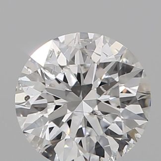 0.53 Carat Round D SI2 EX IGI Natural Diamond