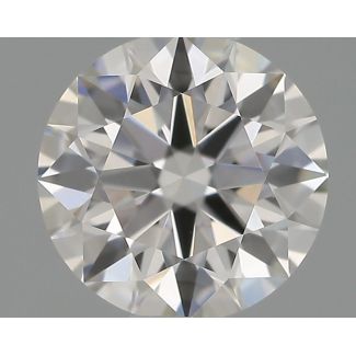 0.5 Carat Round H VVS2 EX GIA Natural Diamond