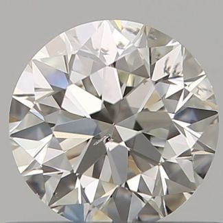 0.50 Carat Round J SI2 EX GIA Natural Diamond