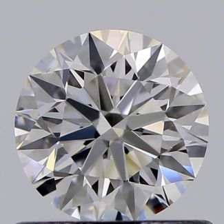 0.61 Carat Round H VS1 EX GIA Natural Diamond