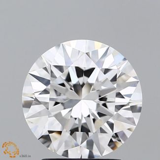 2.05 Carat Round F VVS1 EX GIA Natural Diamond