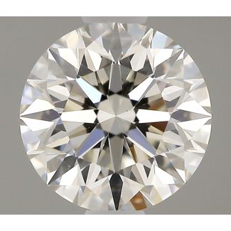 0.59 Carat Round H VS1 EX VG GIA Natural Diamond