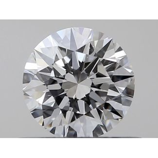 0.41 Carat Round E VS2 EX VG GIA Natural Diamond