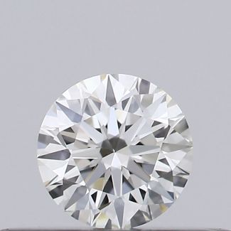 0.20 Carat Round H VVS2 EX GIA Natural Diamond