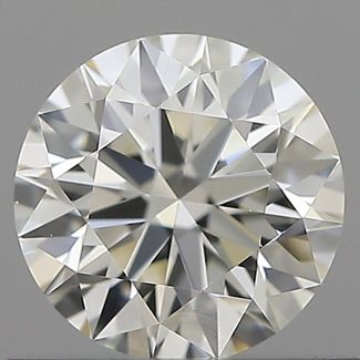 0.62 Carat Round H VVS2 EX IGI Natural Diamond