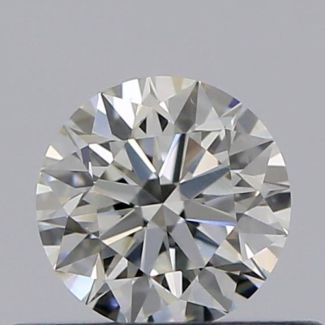 0.32 Carat Round H VS2 EX VG GIA Natural Diamond