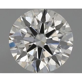 0.41 Carat Round H SI1 EX GIA Natural Diamond