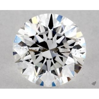 0.61 Carat Round F SI2 EX GIA Natural Diamond