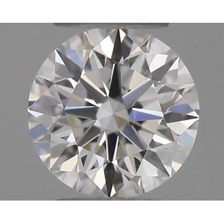 0.2 Carat Round F VVS2 EX GIA Natural Diamond