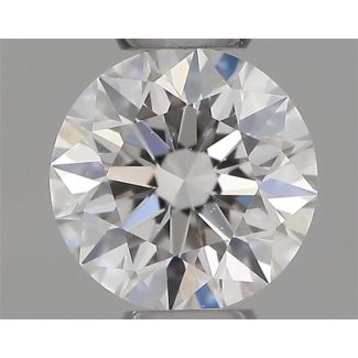 0.22 Carat Round F VVS1 EX GIA Natural Diamond