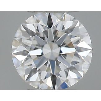 0.22 Carat Round F VVS1 EX GIA Natural Diamond