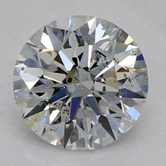 0.56 Carat Round D SI2 EX GIA Natural Diamond