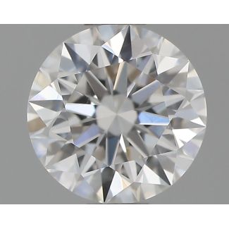 0.6 Carat Round D VVS2 EX GIA Natural Diamond