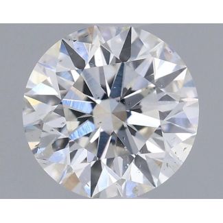 0.64 Carat Round D SI2 EX GIA Natural Diamond