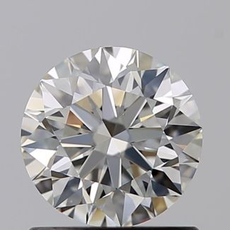 0.82 Carat Round H VS1 EX GIA Natural Diamond