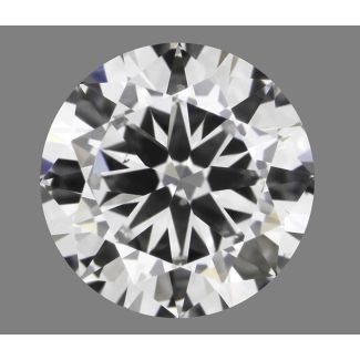 0.50 Carat Round H VS2 G EX GIA Natural Diamond