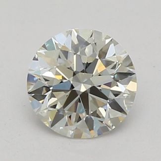 0.33 Carat Round I VVS1 EX GIA Natural Diamond