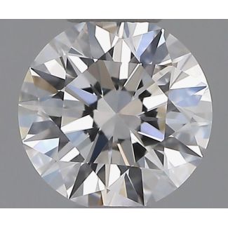 0.53 Carat Round D VS2 EX GIA Natural Diamond