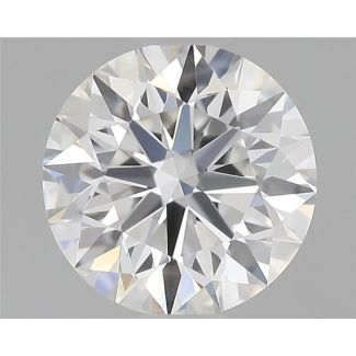 0.51 Carat Round E VVS2 EX GIA Natural Diamond