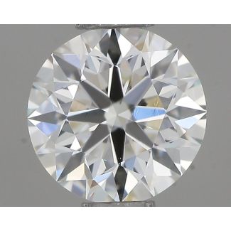 0.5 Carat Round I VVS1 EX VG GIA Natural Diamond