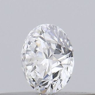 0.19 Carat Round D VVS2 EX GIA Natural Diamond