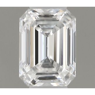 0.19 Carat Emerald D SI1 - VG NONE Natural Diamond