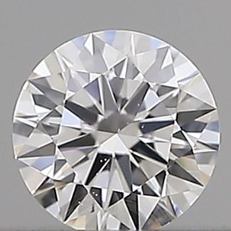 0.18 Carat Round D VS2 EX GIA Natural Diamond