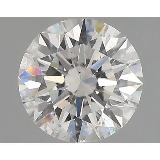 0.71 Carat Round H SI1 EX GIA Natural Diamond