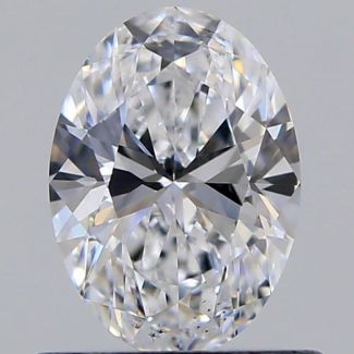 0.60 Carat Oval D SI1 - VG GIA Natural Diamond