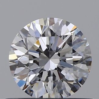 0.5 Carat Round D VS2 EX GIA Natural Diamond