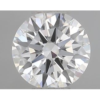 0.50 Carat Round F VVS1 EX GIA Natural Diamond