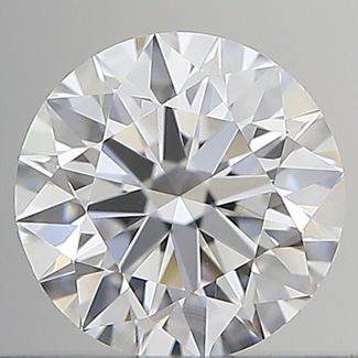 0.46 Carat Round D VVS1 EX GIA Natural Diamond