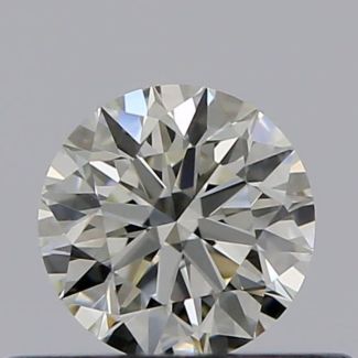 0.31 Carat Round J VVS1 EX VG GIA Natural Diamond