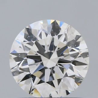 0.92 Carat Round H SI2 EX GIA Natural Diamond