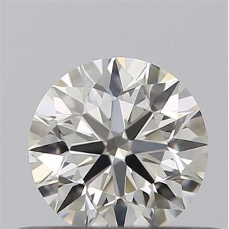 0.4 Carat Round I VVS1 EX GIA Natural Diamond