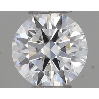 0.22 Carat Round F VVS1 EX VG GIA Natural Diamond