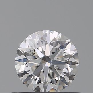 0.51 Carat Round F SI1 VG EX GIA Natural Diamond