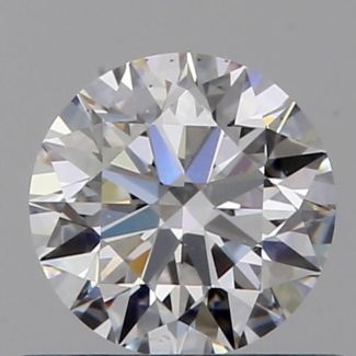 0.52 Carat Round D VS2 EX GIA Natural Diamond